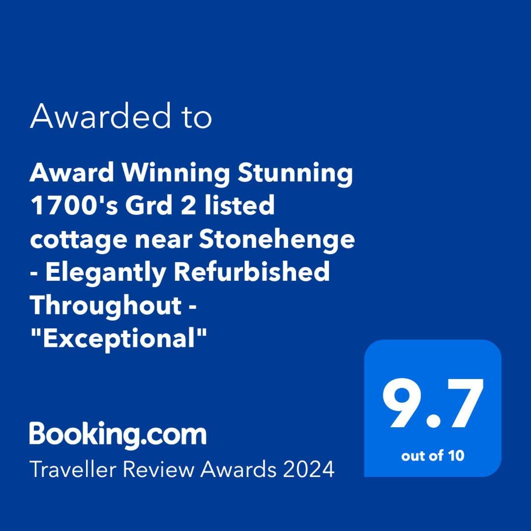 Double Award Winning 1700'S Grd 2 Listed Cottage Near Stonehenge Эймсбери Экстерьер фото